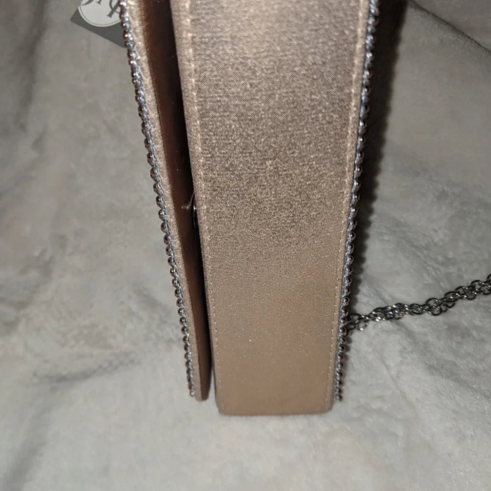 Jessica McClintock Beaded Tan Bag